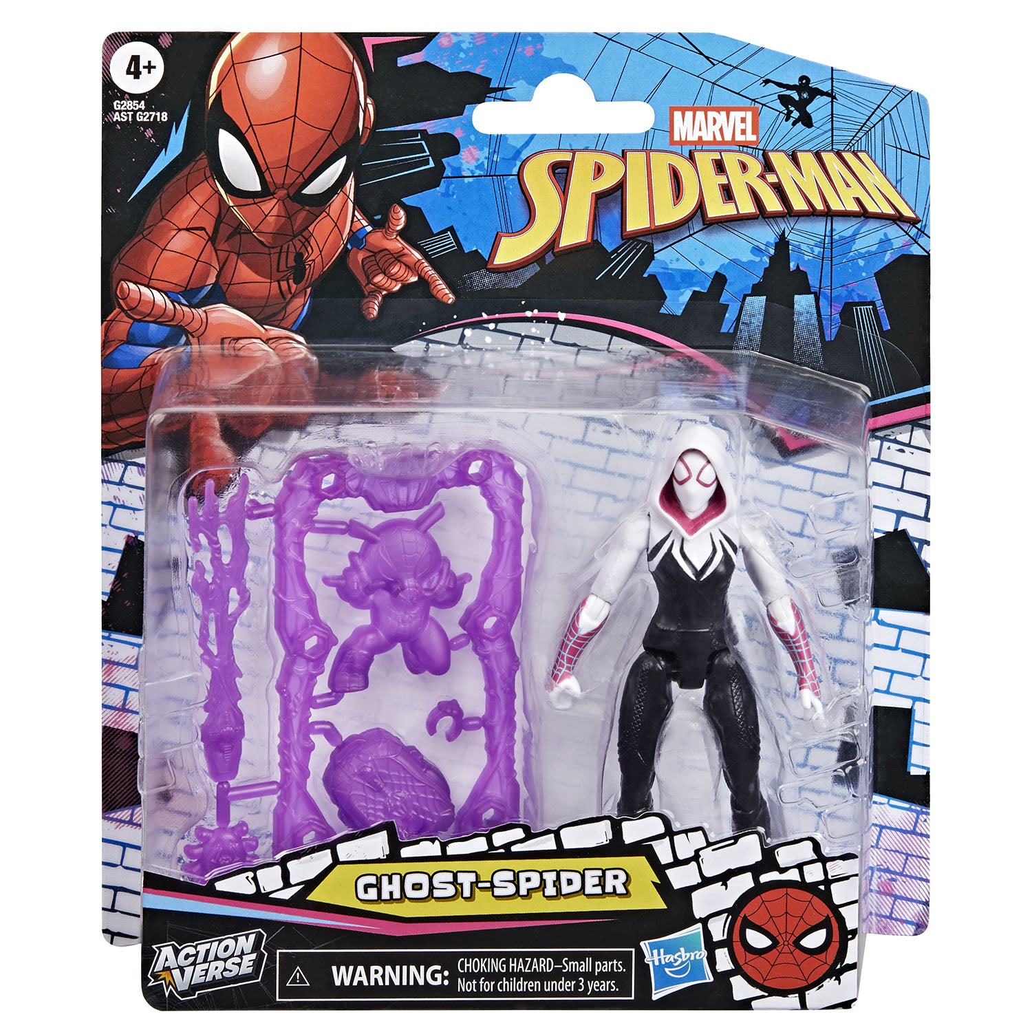 marvel-marvel-spider-man-4-5in-figure ActionVerse Ghost Spider